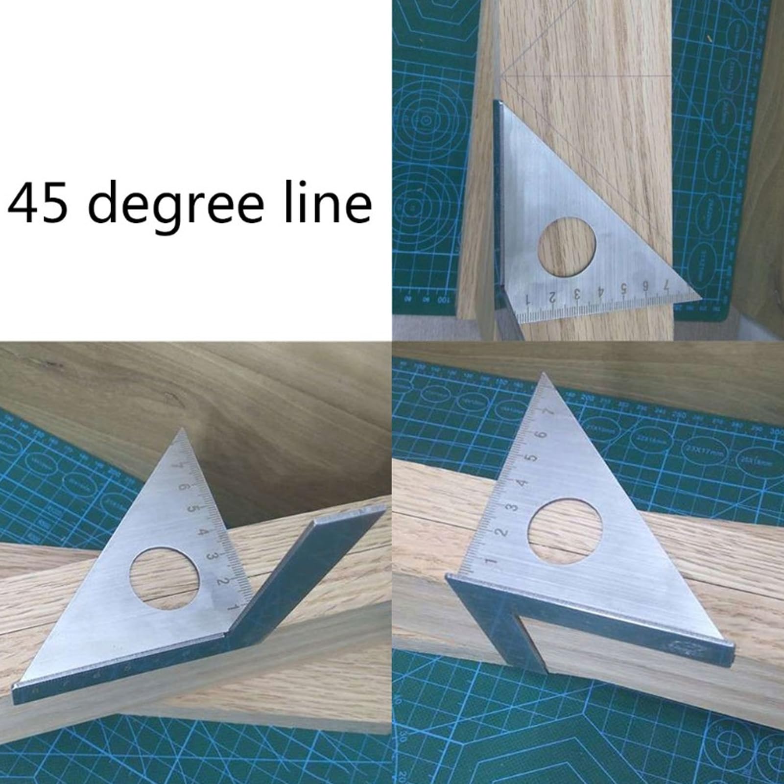 ANKROYU Carpenter Angle Ruler, Stainless steel Carpentry Corner Angle Ruler, 45 90 Degree Right Angle Mensurement Tool, Right Angle Ruler Woodworking