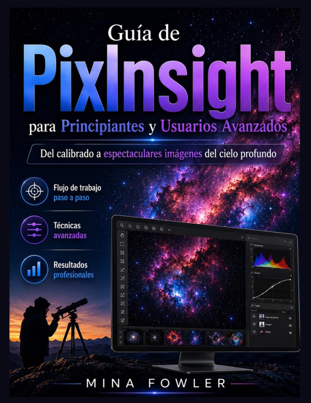 Guía del usuario de PixInsight para principiantes y usuarios avanzados: Desde la calibración hasta impresionantes imágenes del cielo profundo.