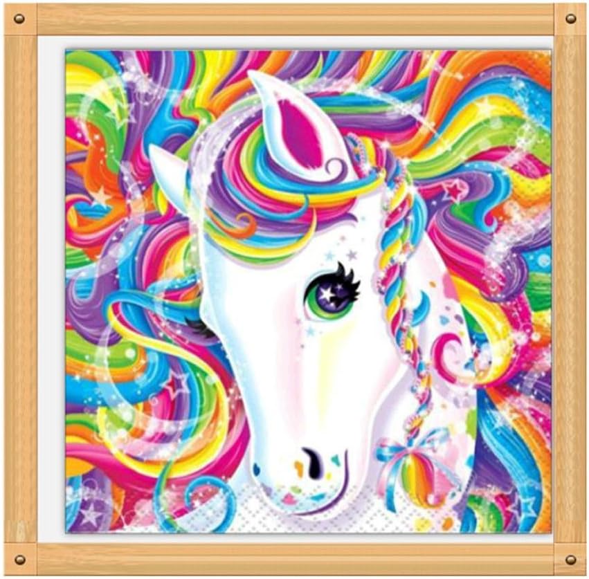 Leegor 5D DIY Diamond Painting By Number Kits,Full Diamonds Animal Cross Stitch Wall Sticks Home Decor Art(30x30CM/12"x12")