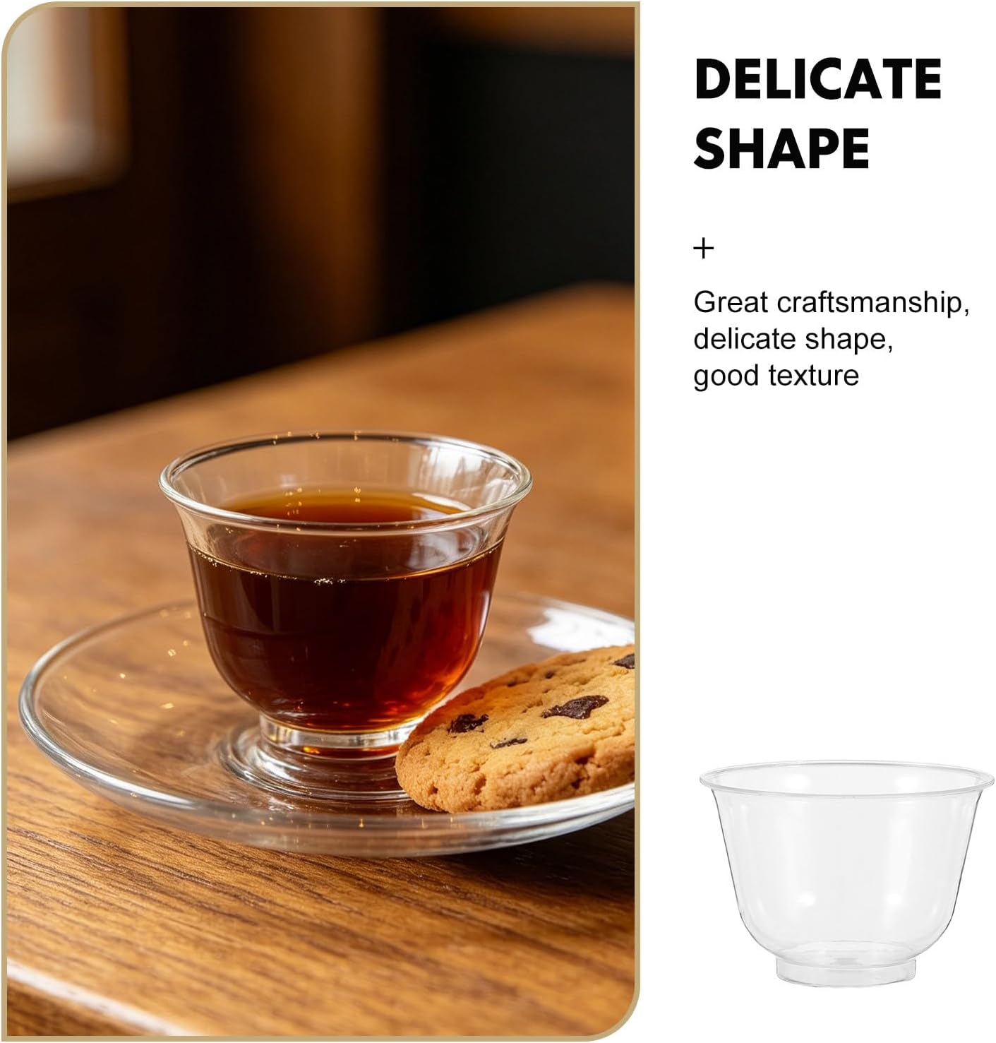 50pcs Plastic Shot Glasses - 2 Fl Oz Transparent Disposable Tasting Cups - Tea Serving Cups for Weddings, Thanksgiving, Christmas, Parties, Picnics, Buffets