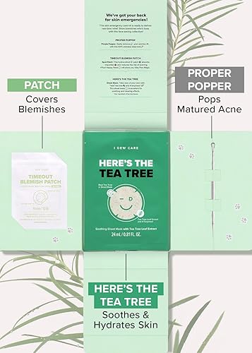 Miniatura 7 de I DEW CARE Rolling With It  Rodillo facial de enfriamiento reutilizable e higiénico + kit de cuidado de la piel de emergencia - Paquete transparente