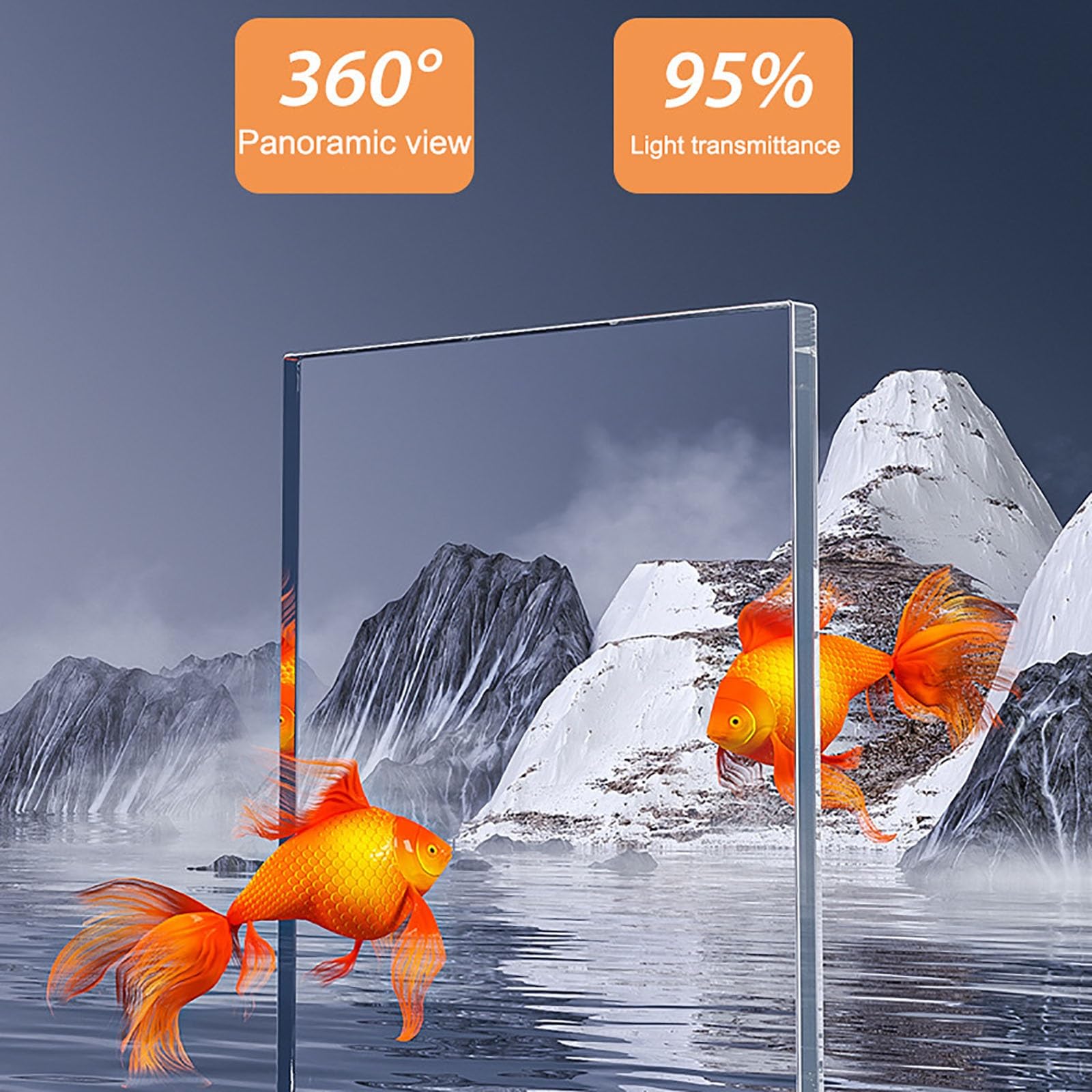 Serbello Di Pesce Rosso, Acquario Nero Kit Di Starter