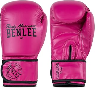 Benlee Carlos - Guantes de boxeo (piel sintética), color rosa