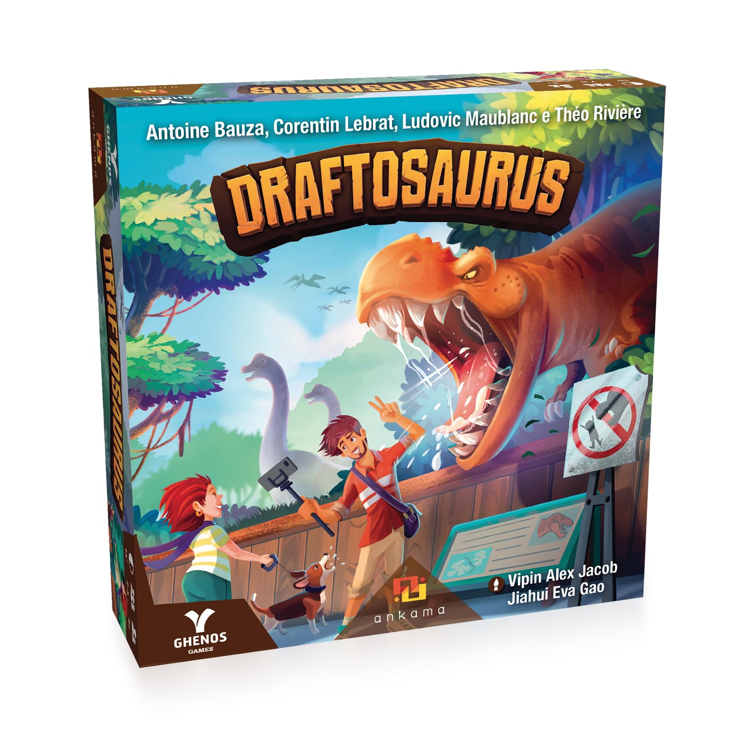 Ghenos Games GHE124 Dinosaurs Draftosaurus, Mehrfarbig [Italienische Version]