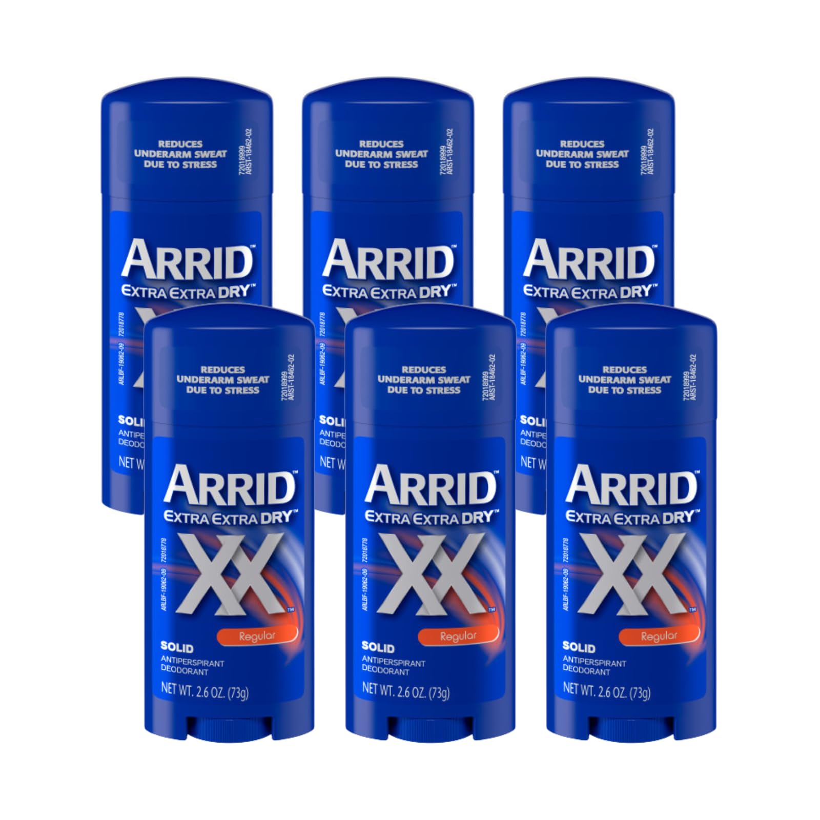 XX Extra Extra Dry Solid Antiperspirant Deodorant, Regular, 2.6 oz. (Pack of 6)