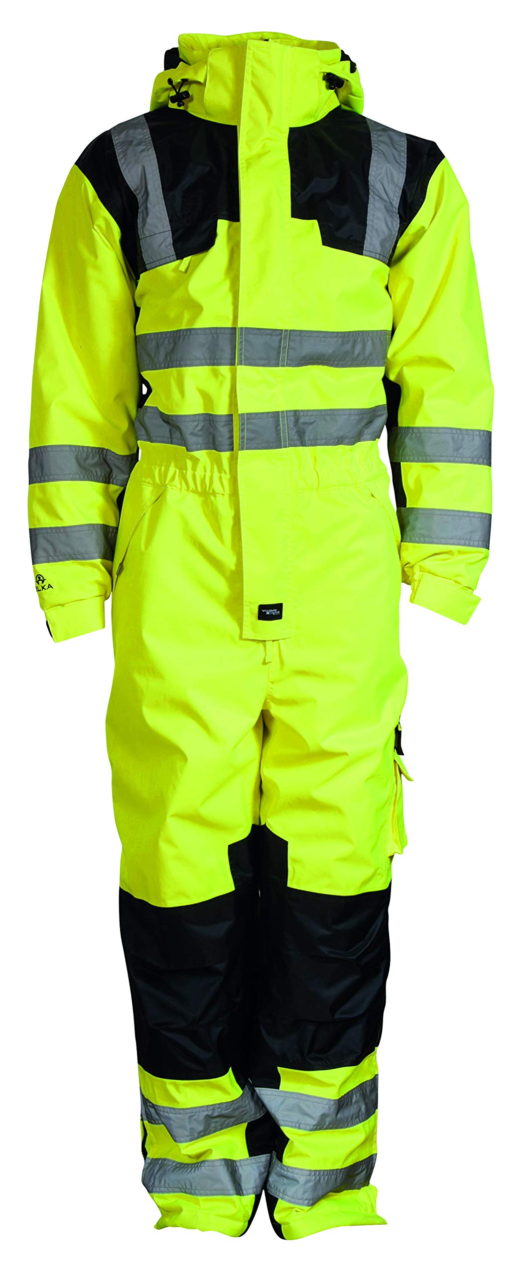 Elka 088000R042008 Visible Xtreme Thermo-Overall, fluoreszierendes Gelb/Schwarz, Größe 3XL