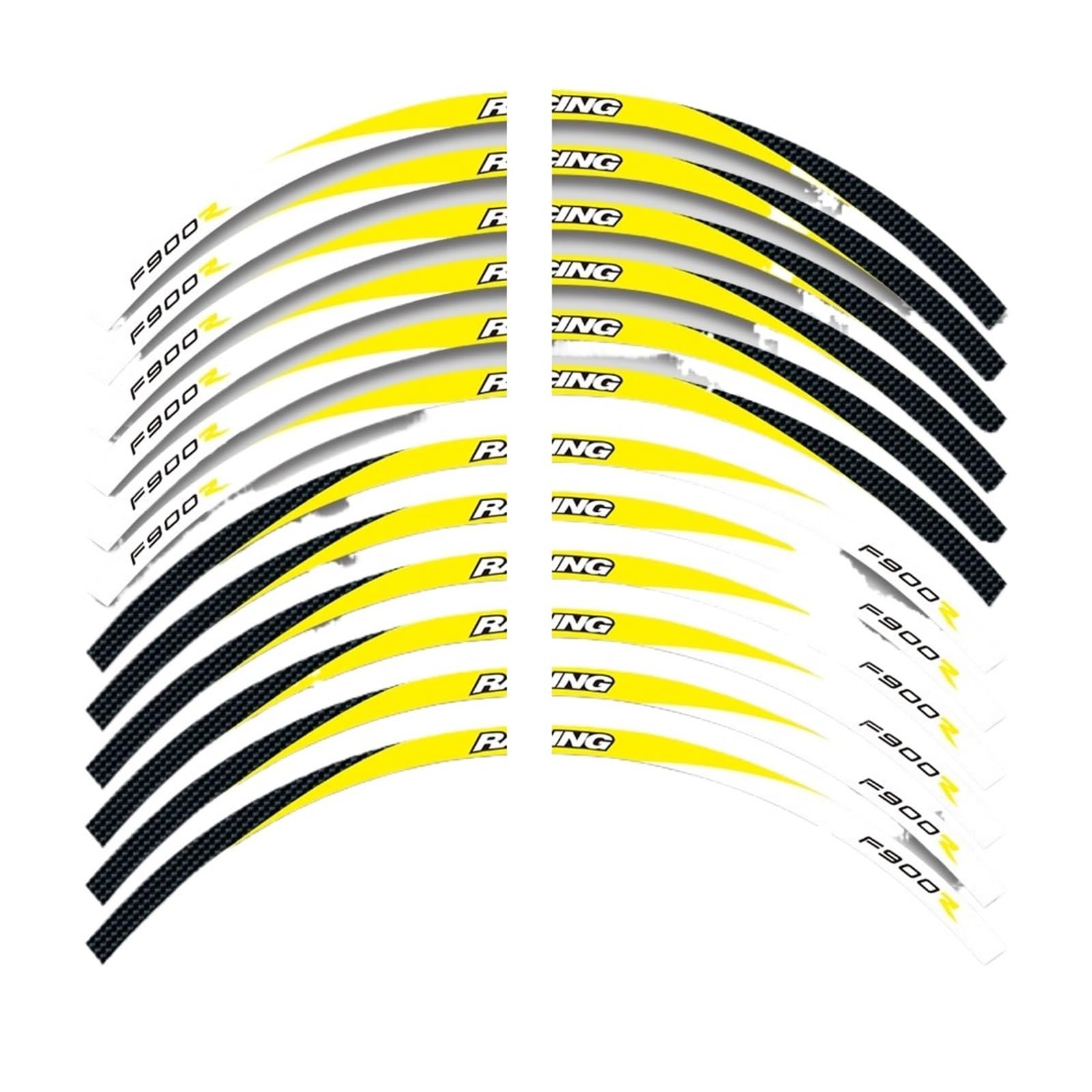 Reflective Sticker for B&MW F900R F 900R Motorcycle Accessories Wheels Sticker Rim Tire Stripe Waterproof Decorative Decals Set