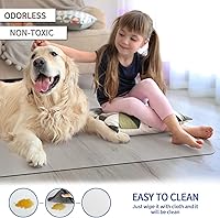 Vista 4 de Amyracel Tapete para silla para suelo de madera dura, 36" x 48" tapete para silla de escritorio de computadora, tapete protector de piso de oficina