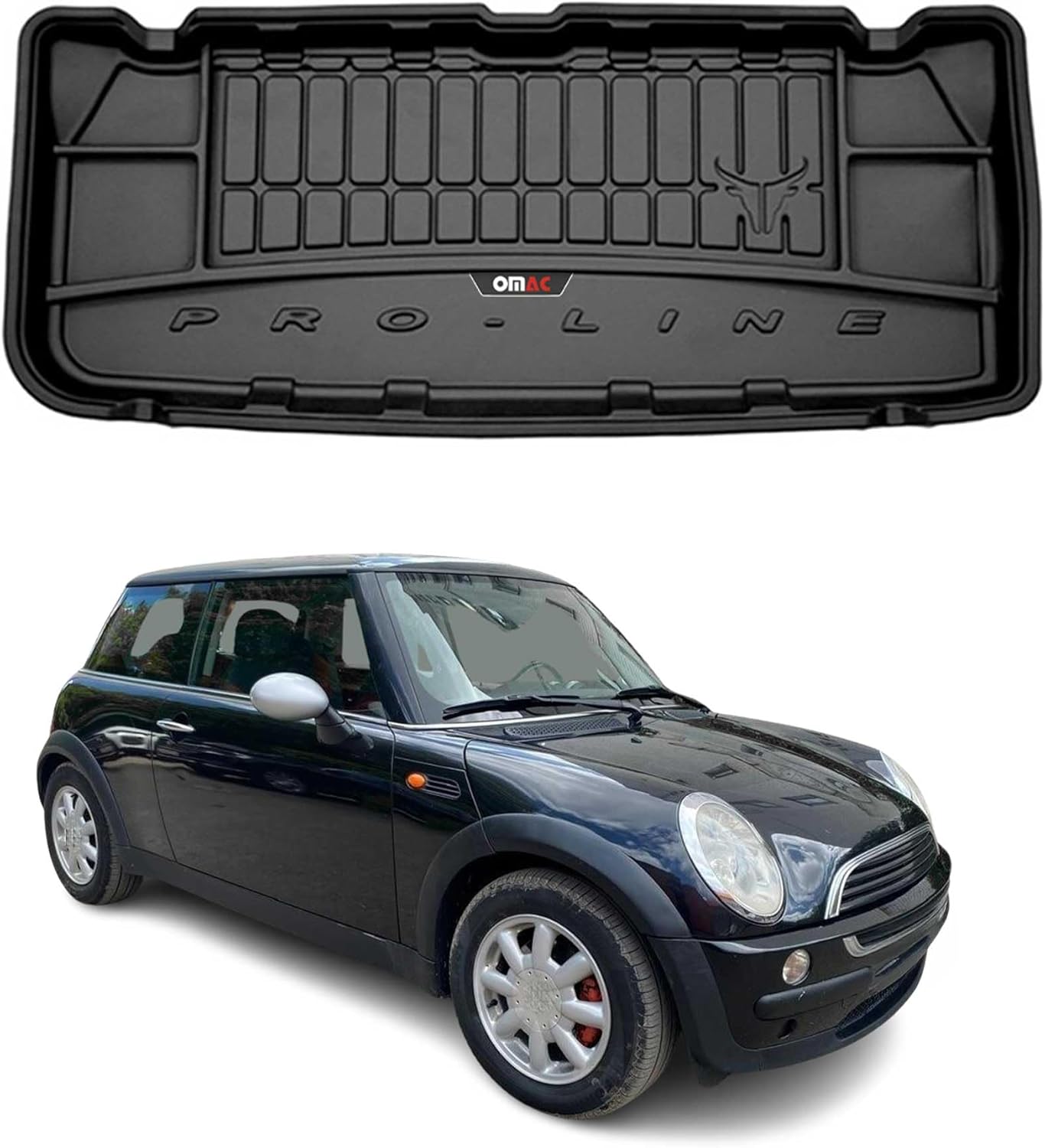 OMAC Premium Cargo Mats Liner for Mini Cooper One R50 HB 2001-2006 All-Weather