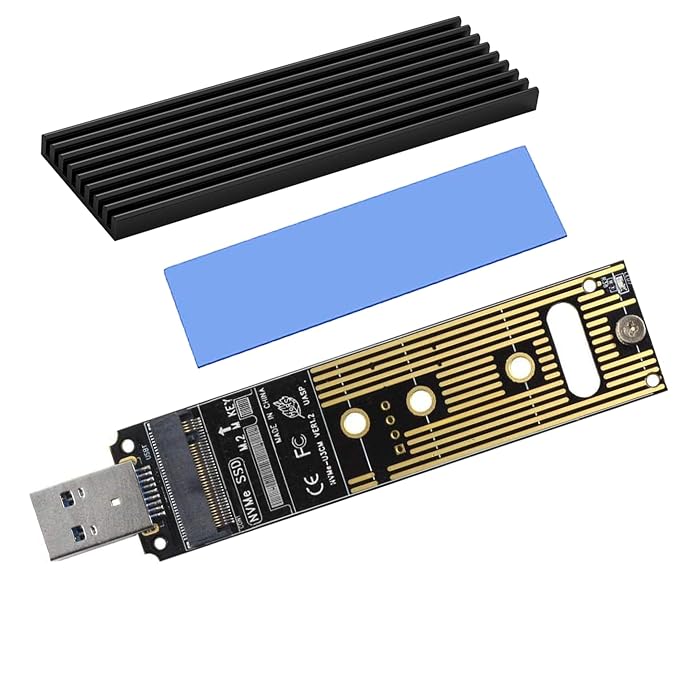 Sintech USB 3.0 M-Key nVME M.2(NGFF) SSD External Card Enclusure with USB 3.1 Type C Connector