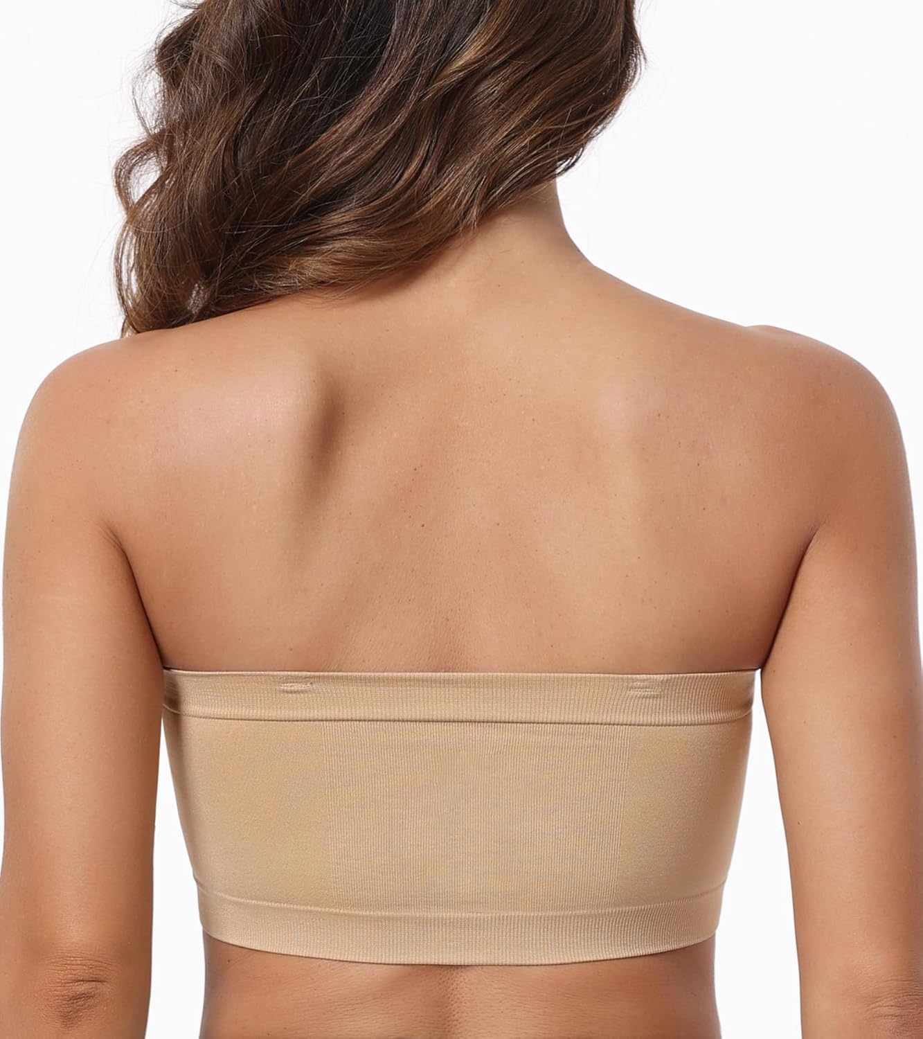 HACI Women's Non Padded Strapless Bra Underwire Bandeau Seamless Multiway Supportive Tube Top - Image 6