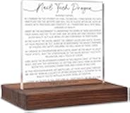 Nail Tech Prayer Thank You Gifts, Christian Nail Salon Office deck Cubicle Decor Gift,Nurse Graduation Appreciation Gift Thank You Gifts for Nail Technicians, Home Office Sign Plaques SOK34