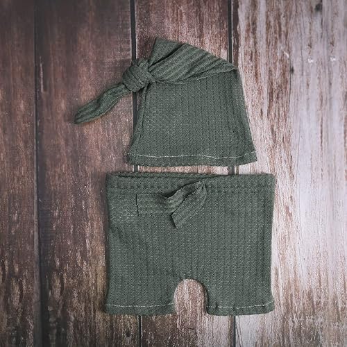 Miniatura 5 de Moda recién nacido niños niñas bebé sesión de fotos accesorios trajes ganchillo ropa sombrero de cola larga pantalones accesorios de fotografía
