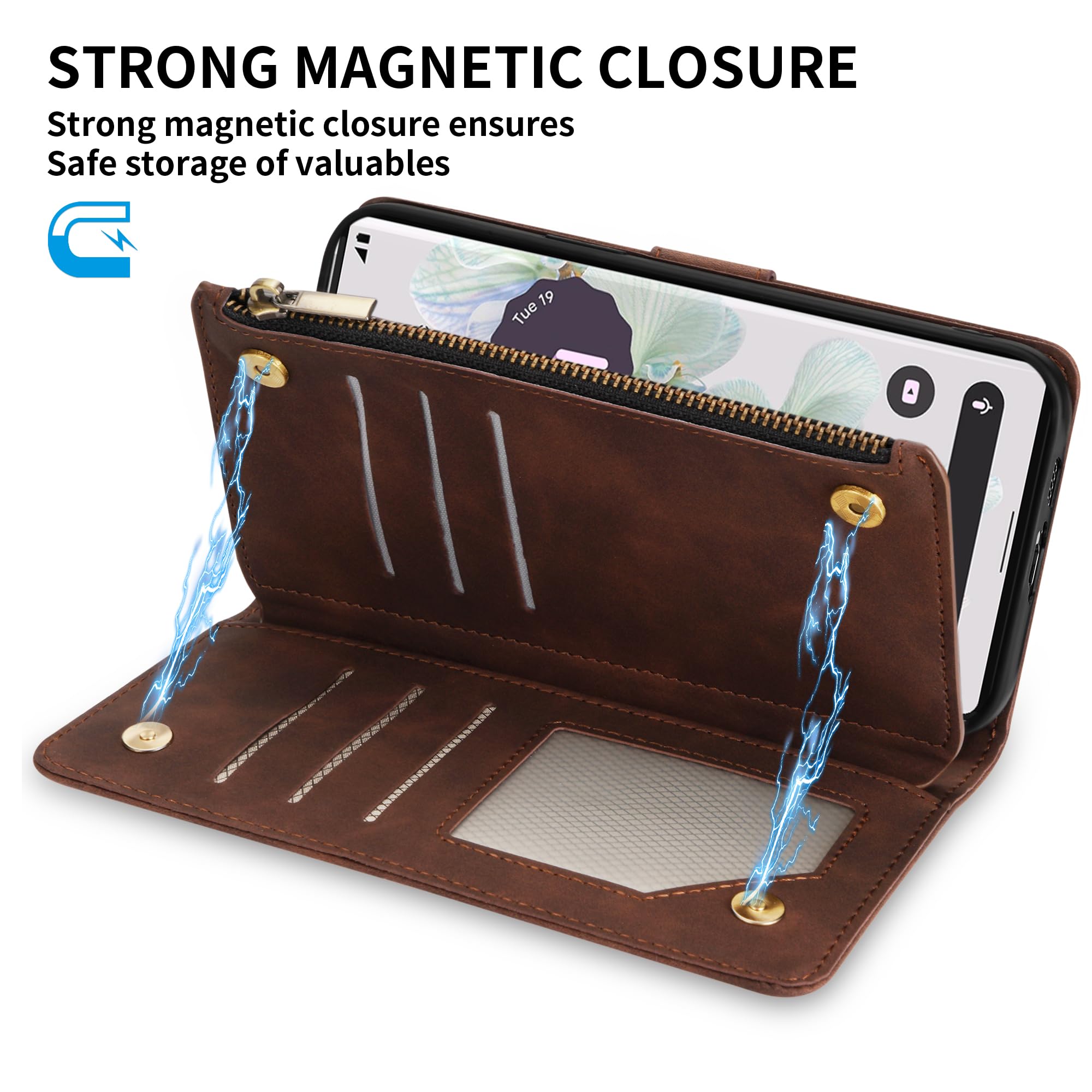 Amazon.com: ZZXX for Google Pixel 6 Pro Case Wallet with Card Slot