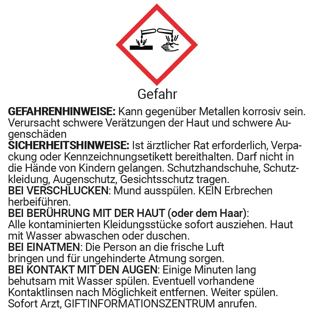 2.5L Spülkasten WC Entkalker Toilettenspülkasten, Extra starker Kalklöser für Aufputz und Unterputz WC Kästen auch bei starken Kalk Krusten der Spülkästen Mechanik, 2.5 liter Kanister