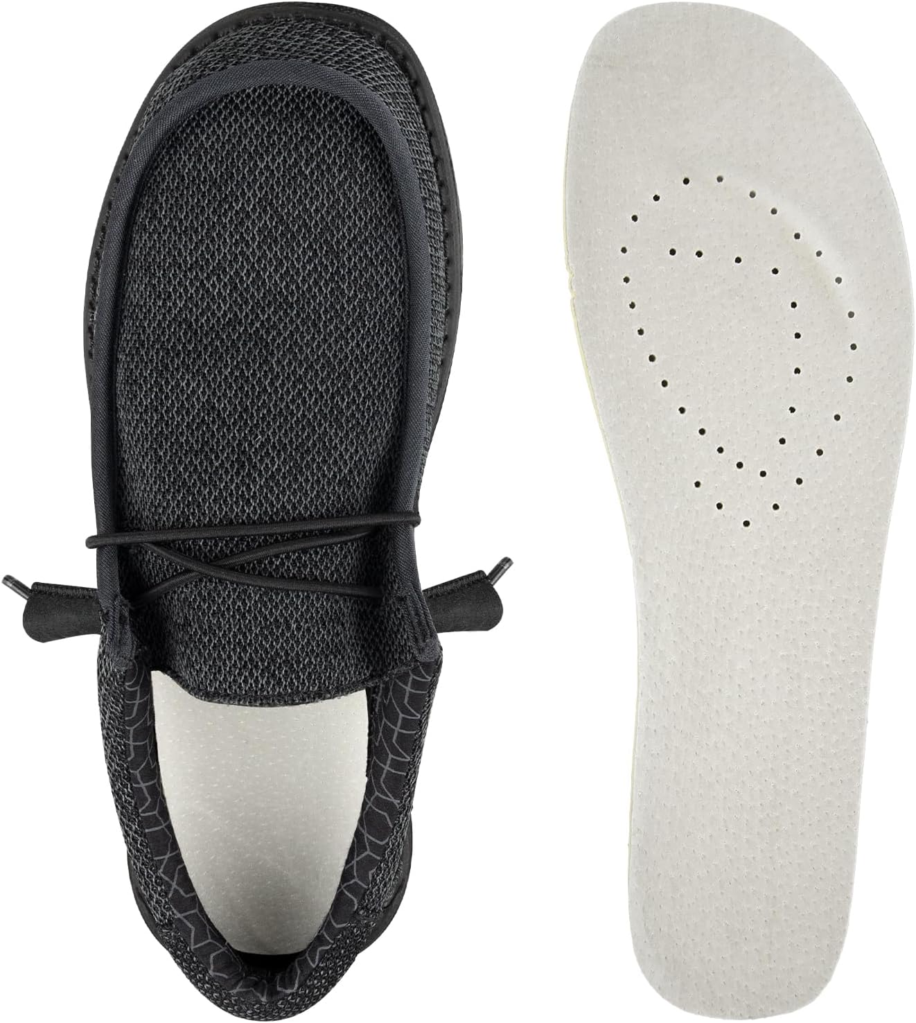 Classic Insoles for Hey Dude Men's Wally Shoes Replacement, Footwear Inserts Comfortable & Light-Weight
