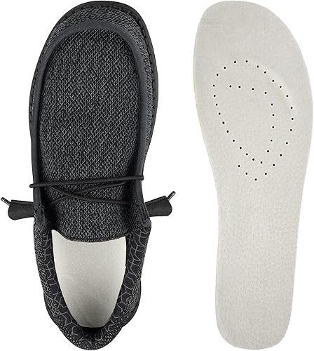 Plantillas clásicas para Hey Dude Wally zapatos de repuesto para hombre, inserciones de calzado cómodas y ligeras