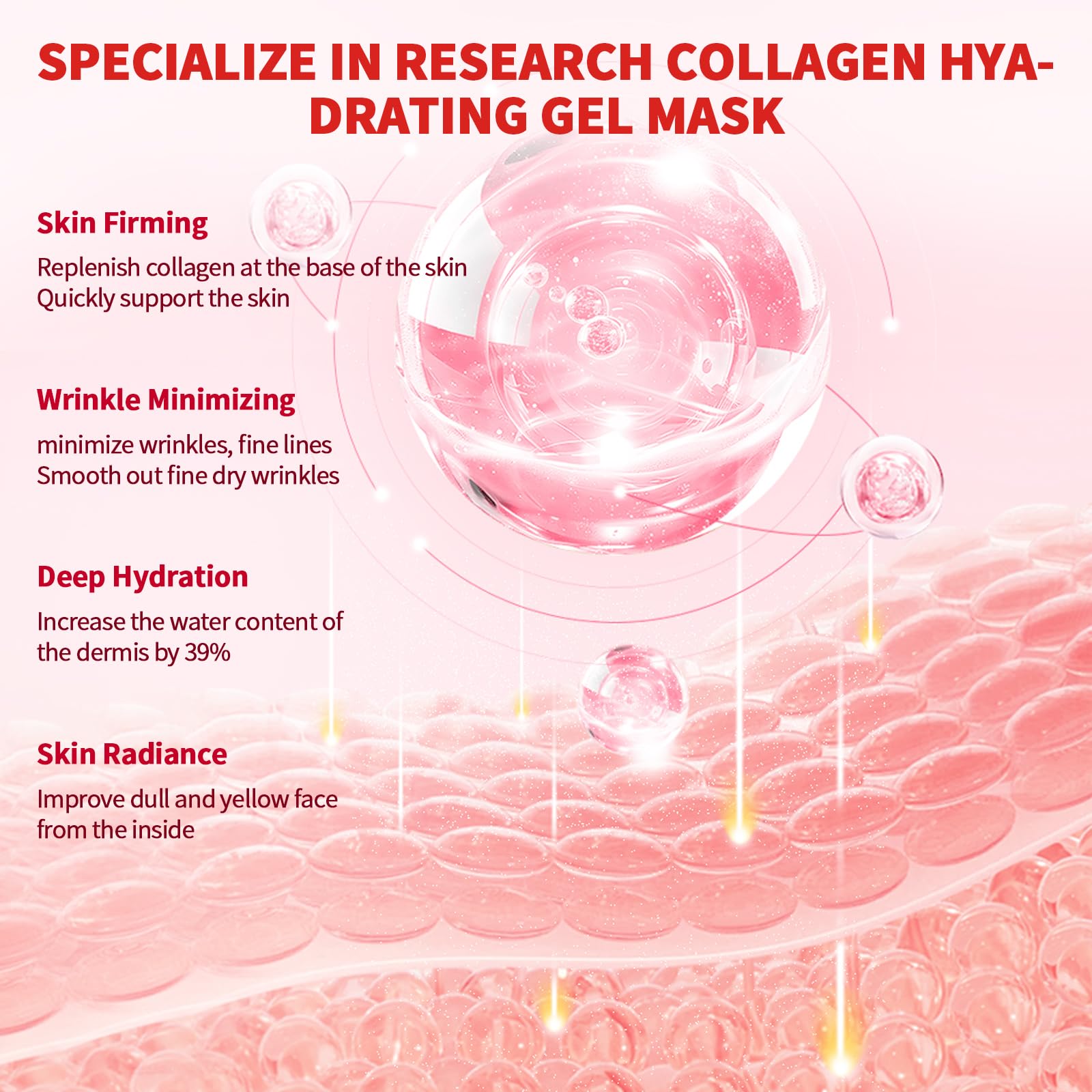 OKADY 4-Pack Collagen Face Mask - Image 3