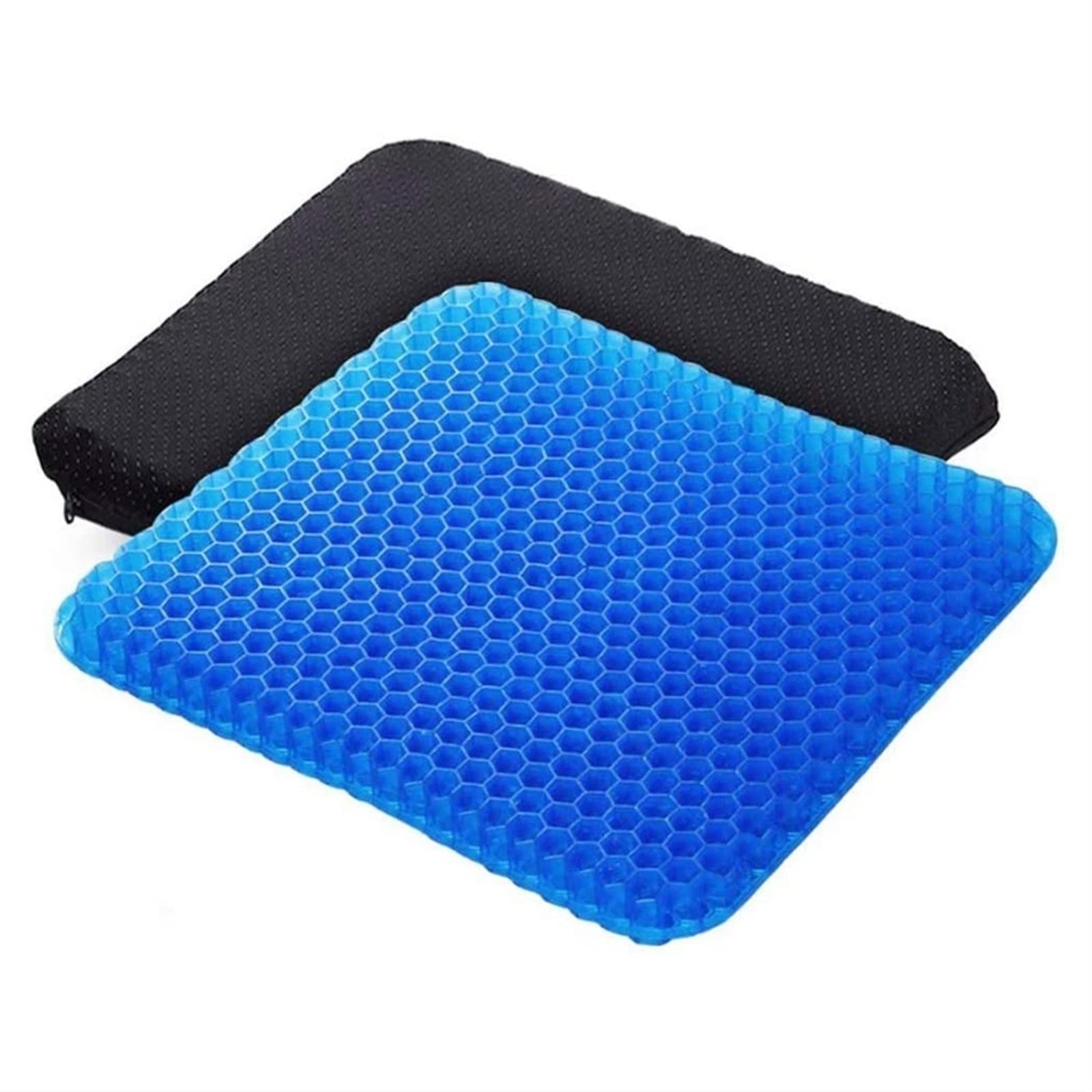 VFEDDDFCushion Gel Seat Cushion washable cover Breathable Honeycomb For Pressure Relief Back Tailbone Pain
