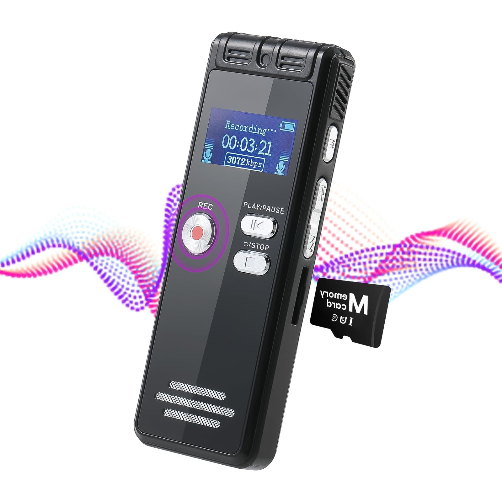 72GB Digital Voice Activated Recorder