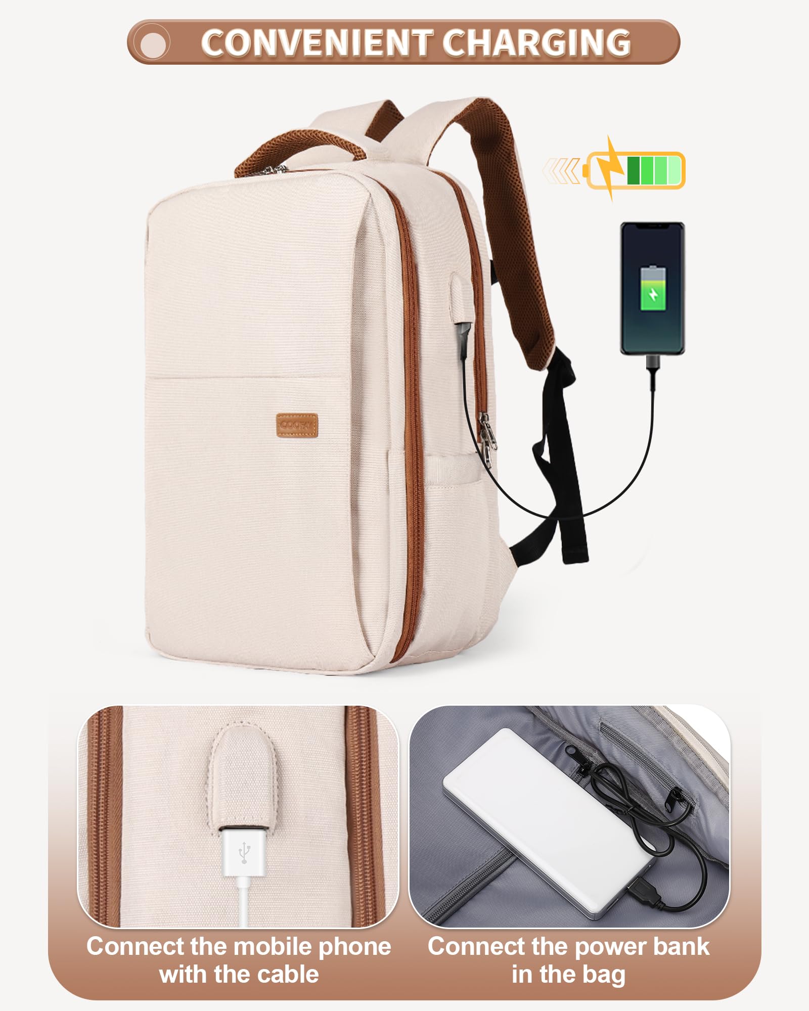 BJLFS Borse da Cabina per Ryanair 40x20x25 Bagaglio a Mano Zaino Borsa Zaino da Viaggio, Zaino da trekking,Zaino Easyjet 45x36x20,Zaino Casual per laptop da 14 pollici per scuola