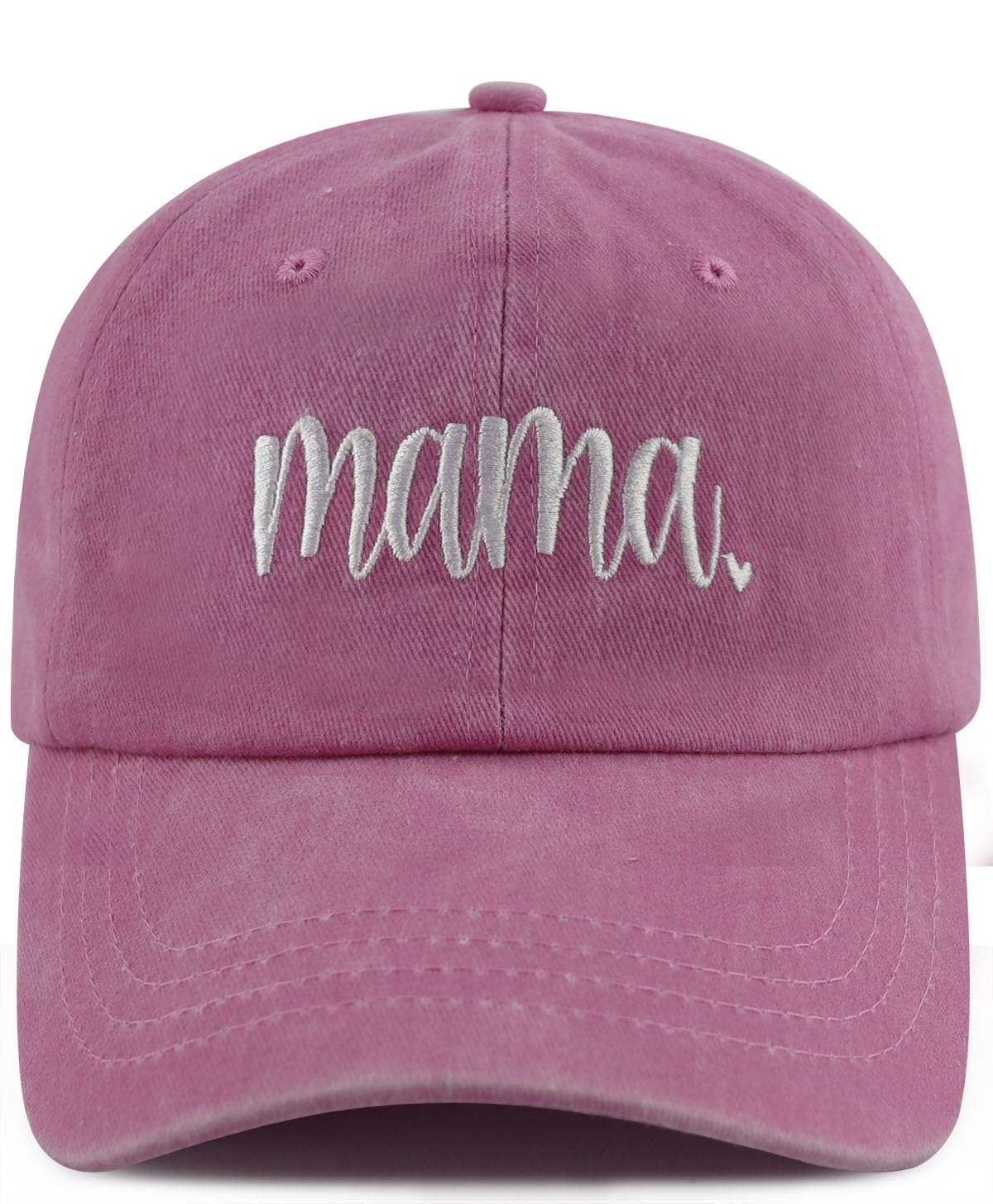 SHANVANKE Funny Mama Hat for Women, Adjustable Washed Cotton Embroidered Mom Baseball Cap