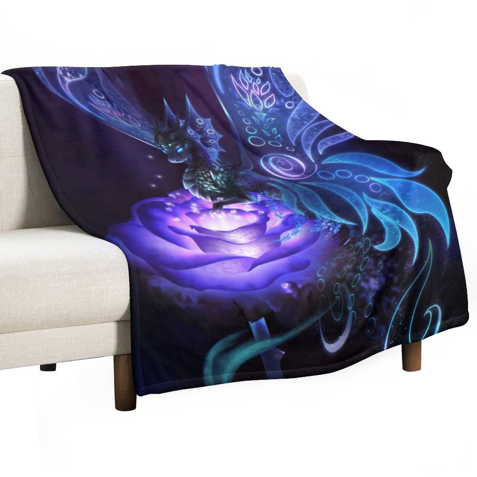 Coperta Con Drago 3D Morbidissima - Plaid In Flanella Peluche Per Divano E Letto - Regalo Perfetto Per Amanti Dei Draghi - Calda, Grande, Decorativa (130x100 Cm, 150x130 Cm, 150x200 Cm)