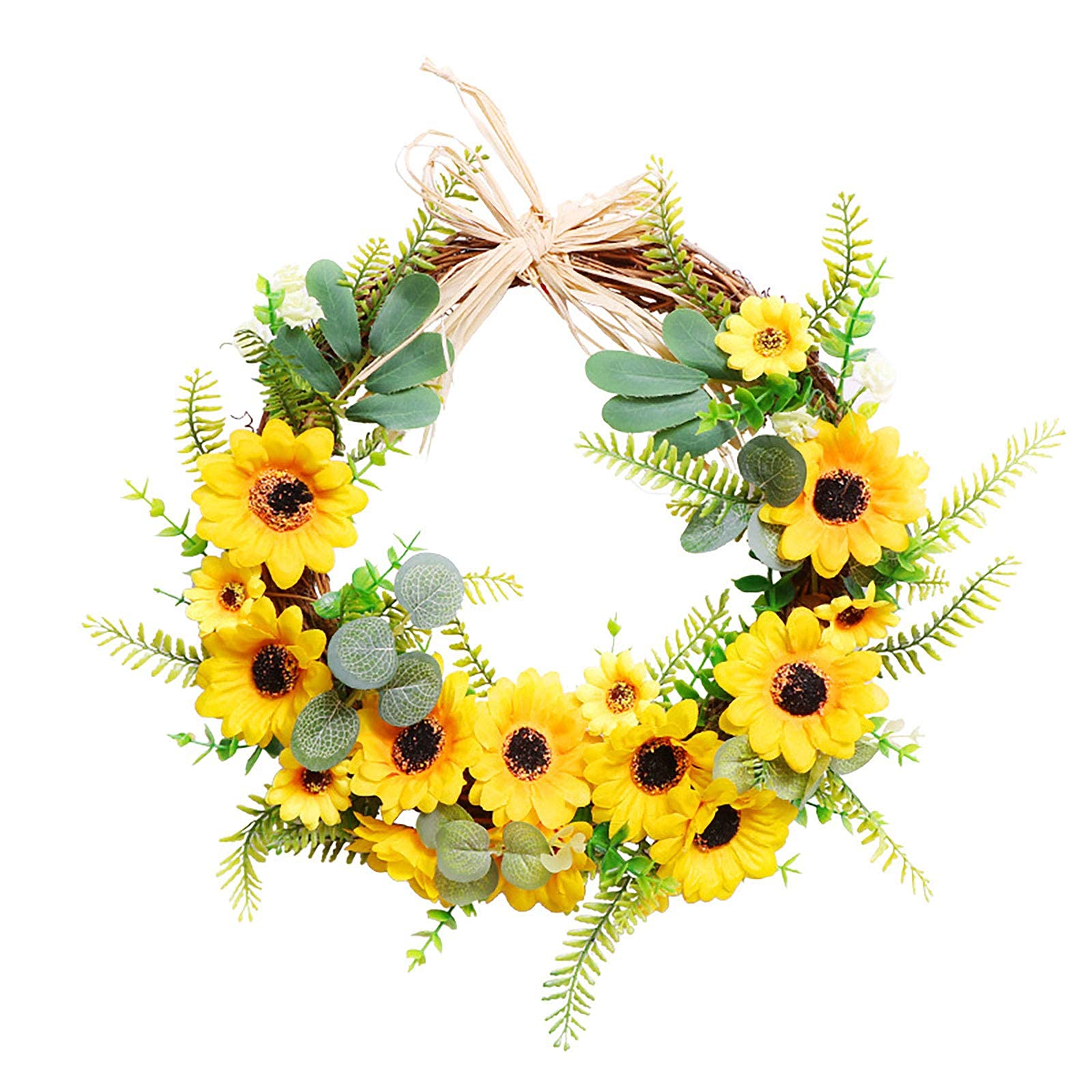 Couronne de fausses fleurs pour porte d'entrée : la solution sans entretien - 8