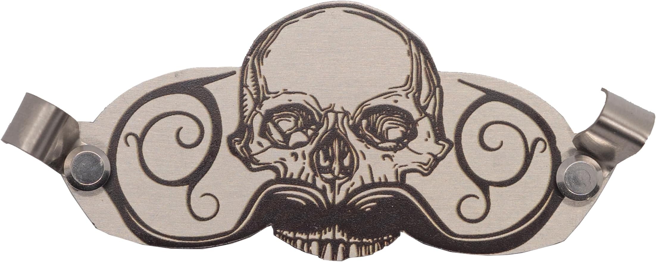 Defender Mustache Guard | Moustache Drinking Protector for Coffee Mugs Beer Teacups Or Regular Cups by Death Grip Wax, Silver