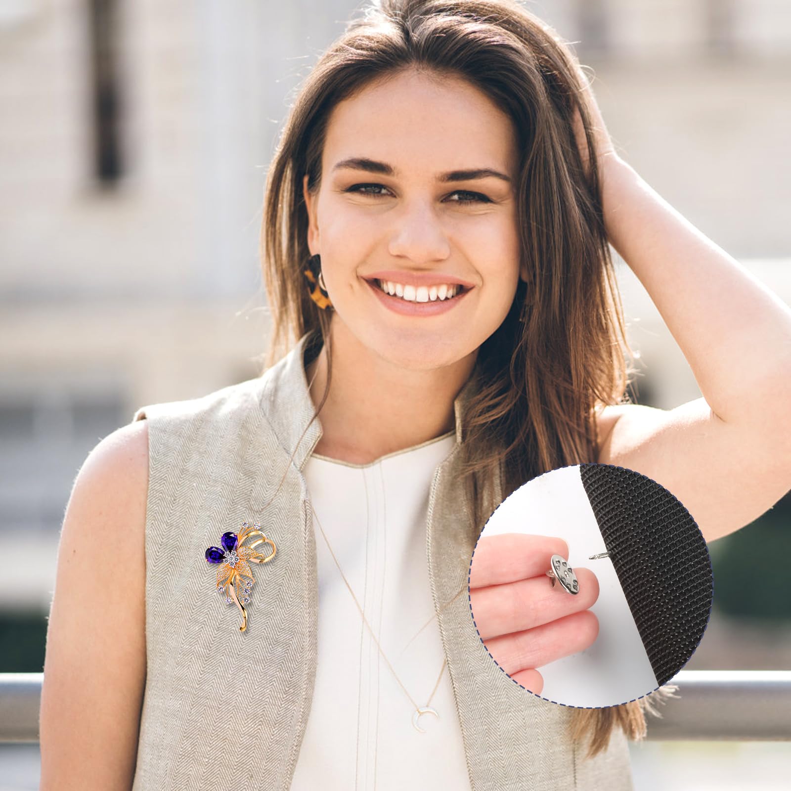 Chiusure A Farfalla Per Spille - 50 Pezzi Argento Per DIY E Bigiotteria - Foto 4