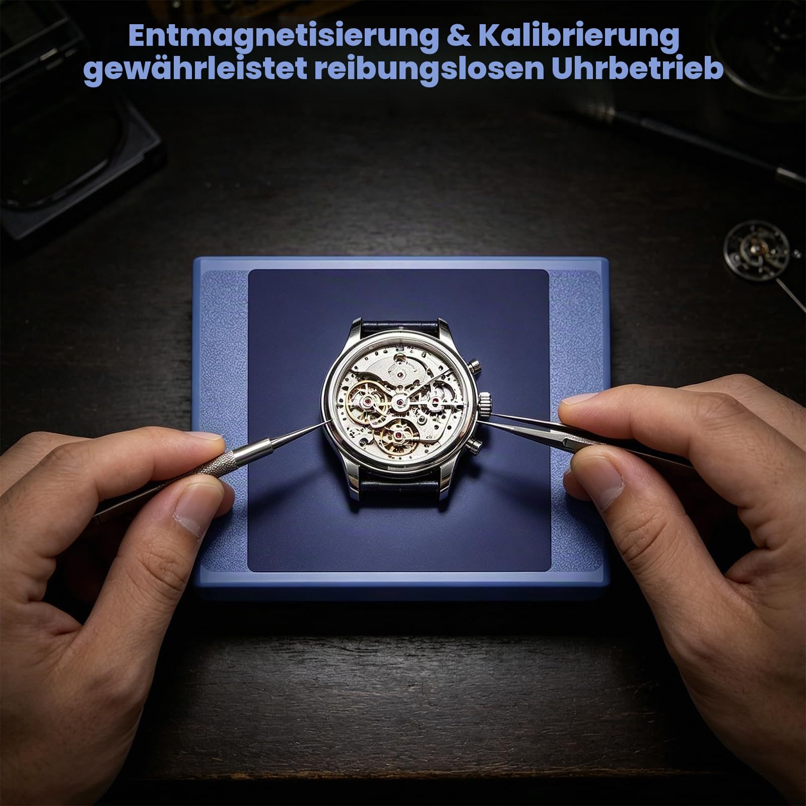 Uhr Entmagnetisierer, Elektrischer Armbanduhr Entmagnetisierung Mechanischer Armbanduhr Entmagnetisierer Maschine 220V Professional Quarzuhr Reparetur Werkzeug Mechanical Quartz Uhr Demagnetizer
