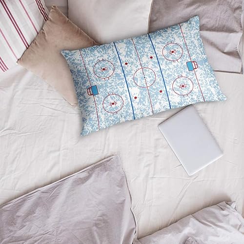 Miniatura 4 de Funda de almohada para pista de hockey  Funda de almohada de hockey para decoración del hogar