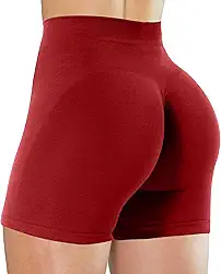 Shorts de treino para levantamento de bumbum para mulheres cintura alta sem costura academia yoga shorts booty shorts