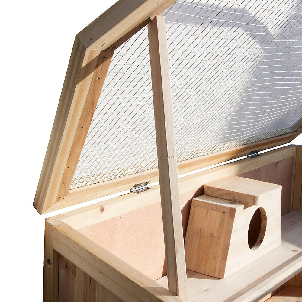 Großer Käfig für Hamster, kleine Nagetiere, Mäuse, Ratten, Scheune, Holz, 16_0002557
