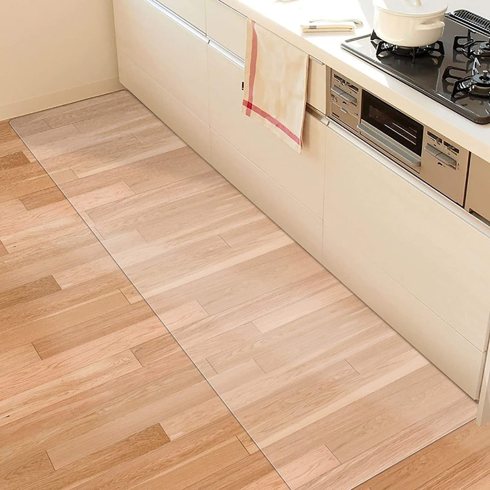 C-PVC-Schreibtischunterlage aus Hartholz, kratzfest, leicht zu reinigen, Mehrzweck-Matte für Rollstühle und Schreibtische (40 x 70 cm) – stilvoll