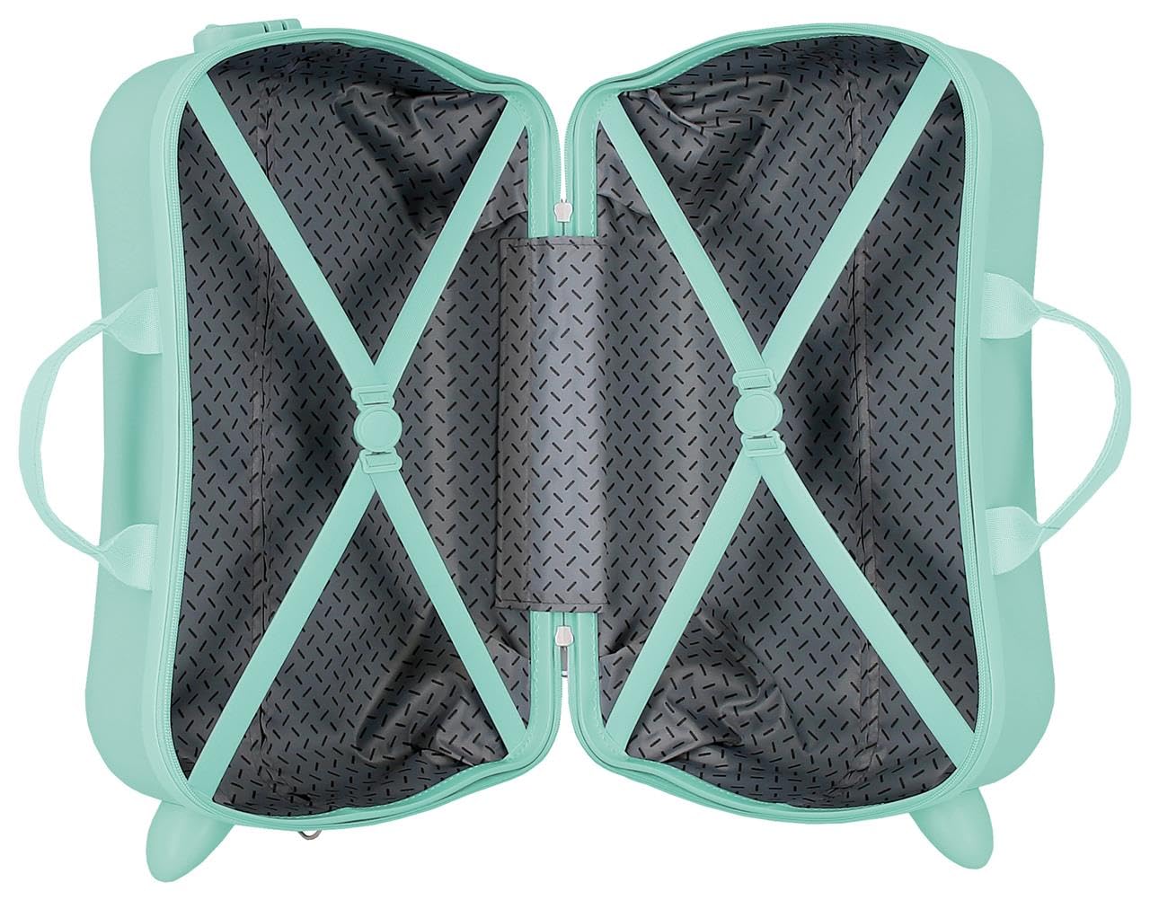 Joumma Disney Vaiana Sea Vibes walizka dziecięca turkusowa niebieska 50 x 38 x 20 cm sztywne tworzywo ABS boczne zapięcie szyfrowe 34L 2,1 kg 2 koła podwójne bagaż podręczny