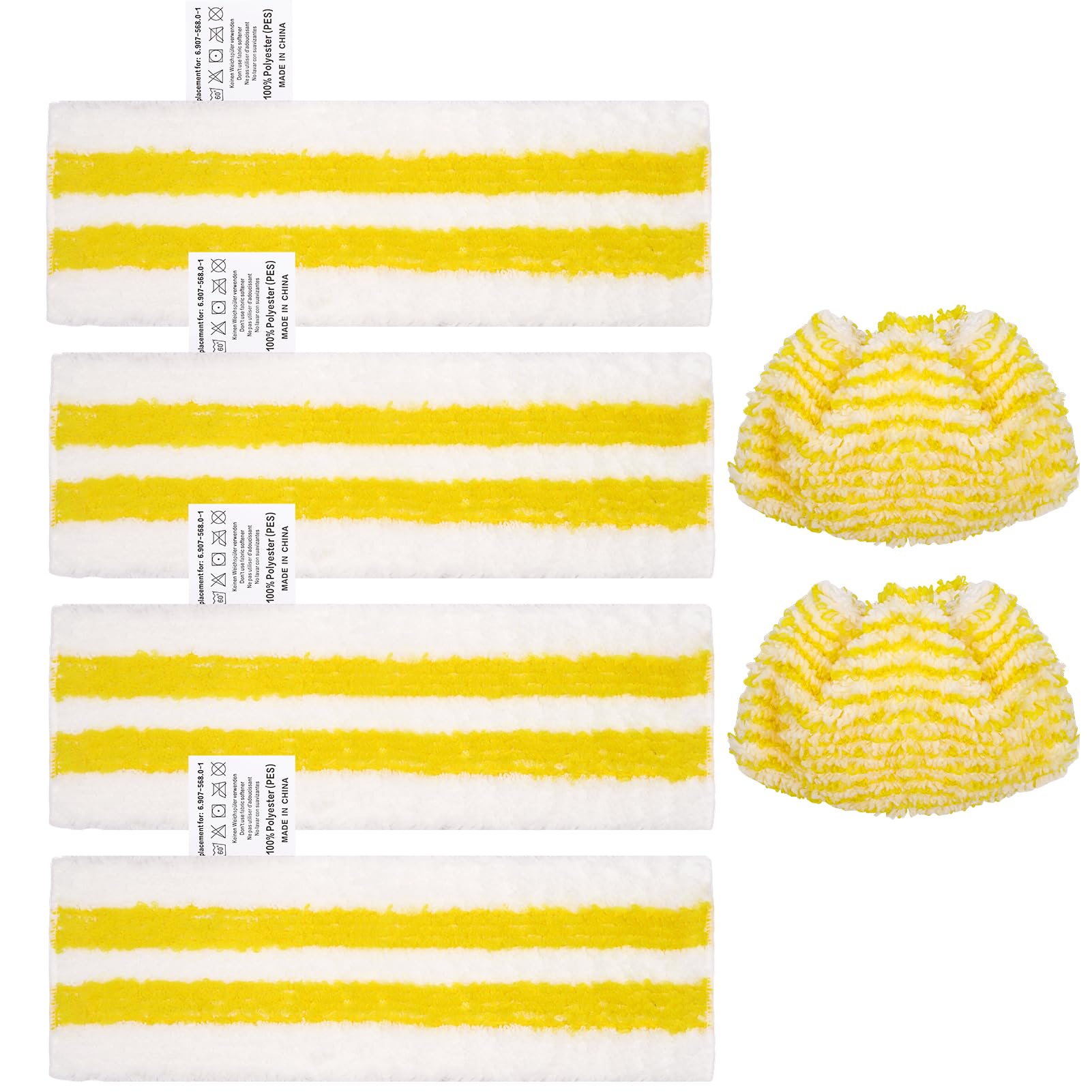 Kärcher Microfibre Cloth Replacement Kit 6Pieces Compatible with EasyFix SC2 SC3 SC4 SC5