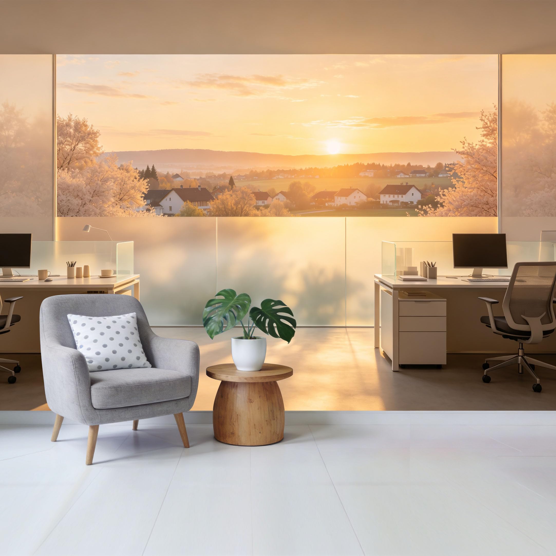 Qzlithotic Yq2605250393 Custom Size Wall Mural Golden Sunset Landscape Mountain Lake Scenic View Modern Minimalist Selfadhesive Wall Fabric Removable Wallpaper For Home Office Decor