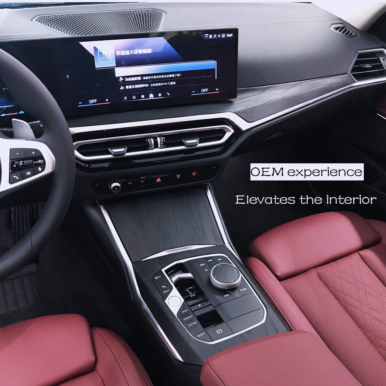 Amazon | Leeogench リアルウッド ダッシュボードカバー BMW 3