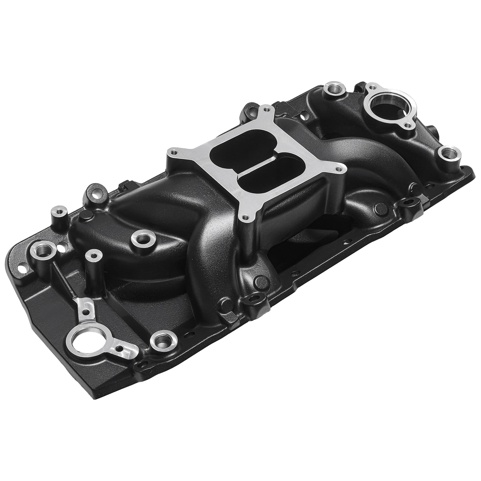 7561 53026 Air Gap Intake Manifold Dual Plane Aluminum Compatible with Chevy Big Block BBC 396 402 427 454 6.5L 6.6L 7.0L 7.4L V8 Engine 1966-2000
