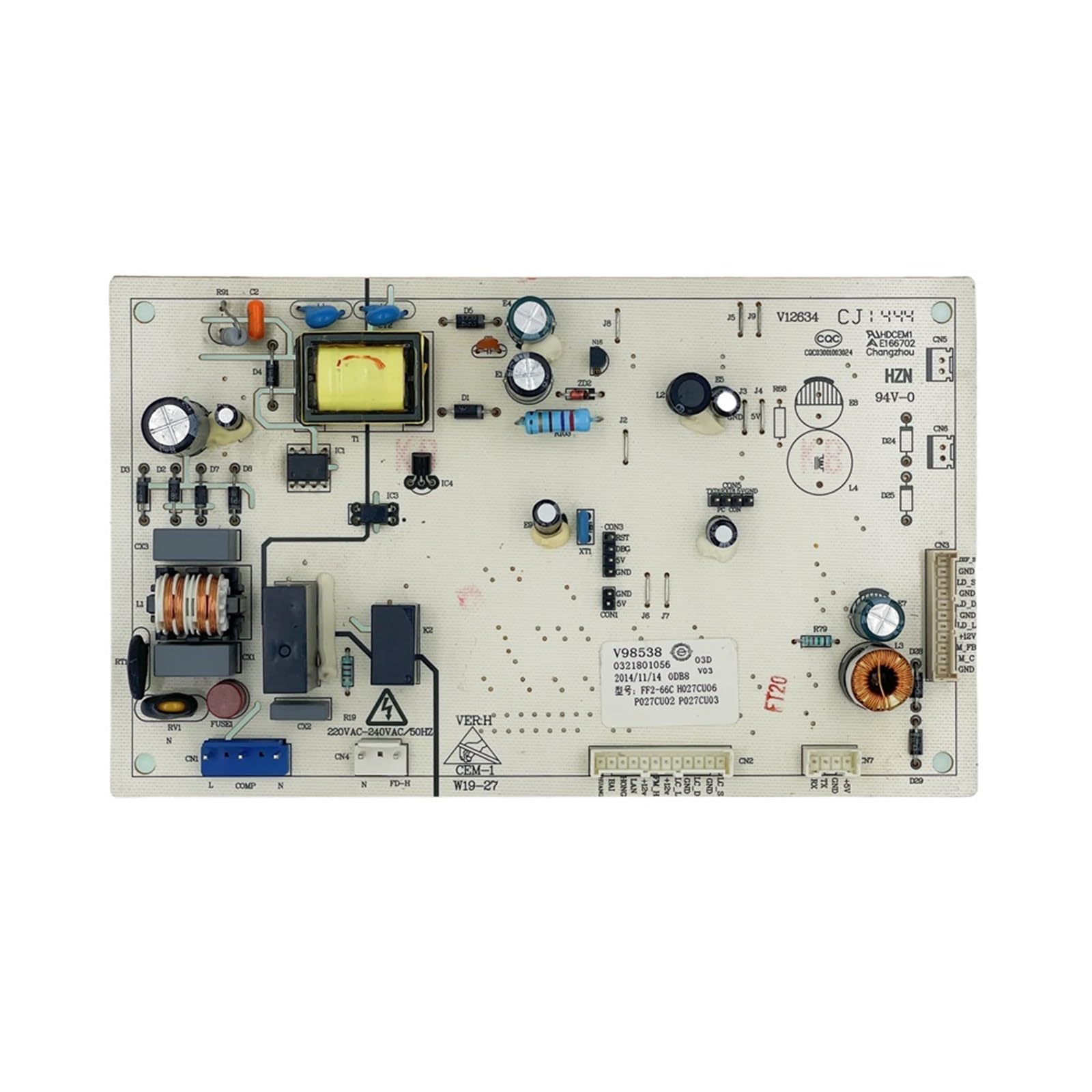 Compatibile con Homa Frigorifero Scheda di Controllo W19-27 Circuito PCB 0321801056 Frigorifero Motehrboard Freezer Parte
