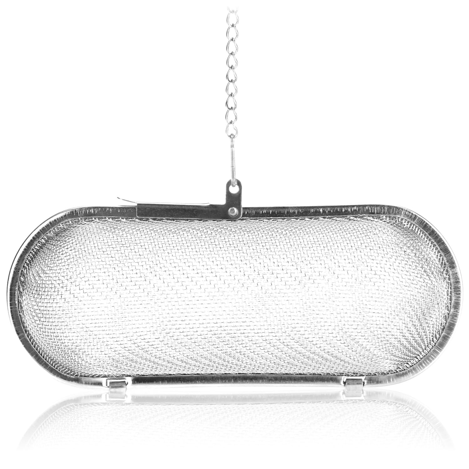 COM-FOUR® 2x sitka do herbaty wykonane ze stali nierdzewnej 304, mozna myc w zmywarce - Zaparzacz do herbaty 11 cm do herbaty sypanej, przypraw i ziól - Filtr do herbaty o drobnych oczkach
