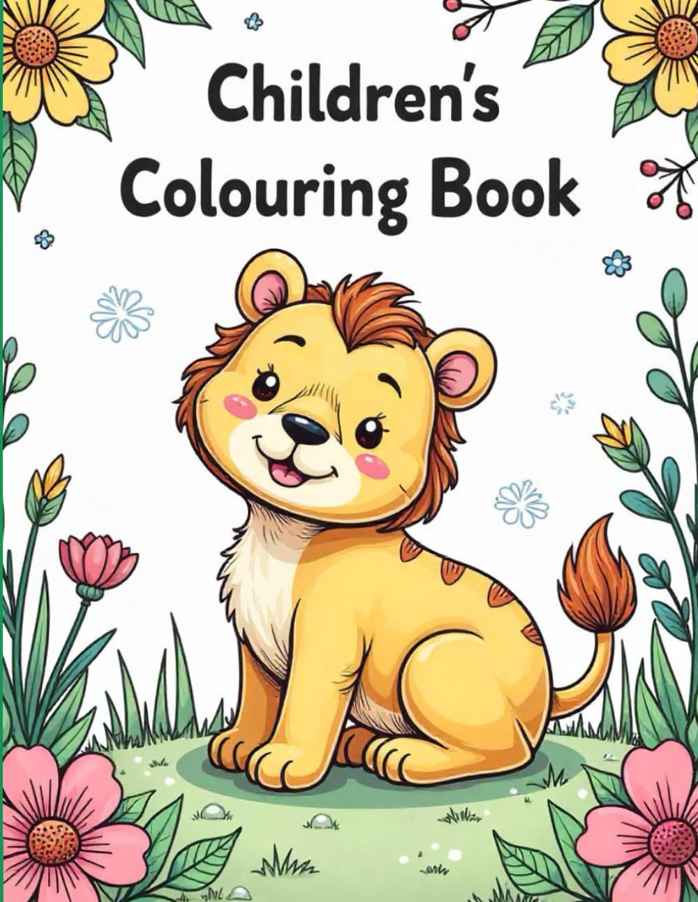Childrens Colouring Book A4: 50 Exiting Drawings for all ages
