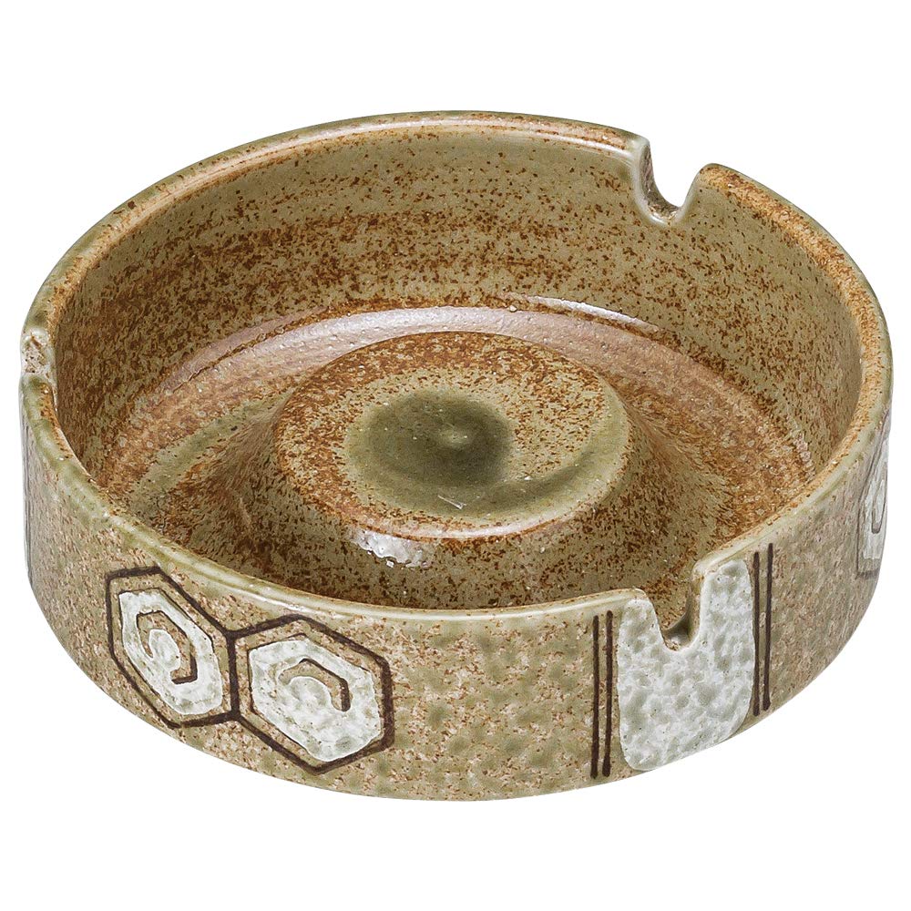 ナルミ　灰皿 Amazon.co.jp: 山下工芸 灰皿・喫煙具 磁器 φ12×2.8cm 織部亀甲ナルミ