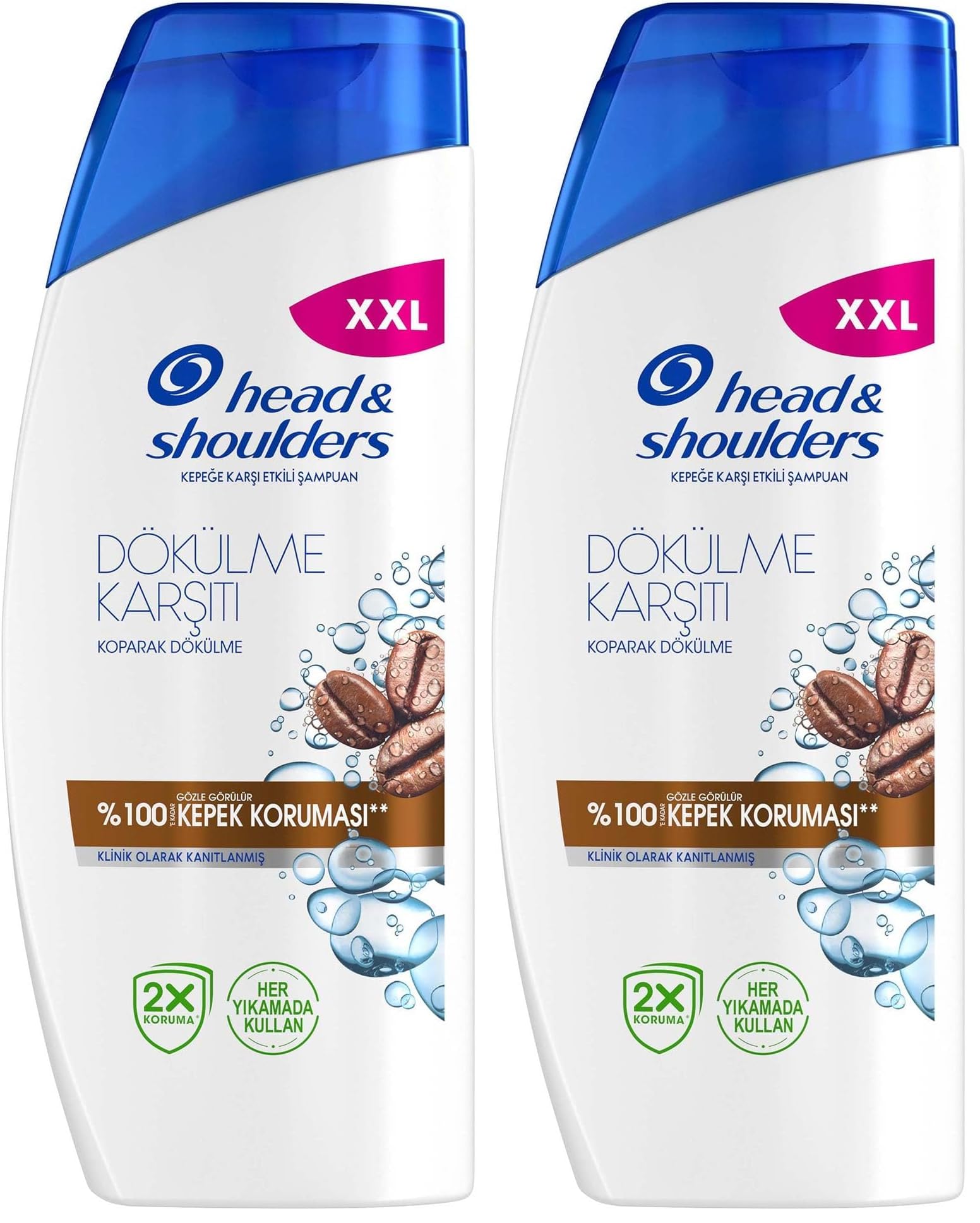 Head & Shoulders Erkeklere Özel Kafeinli Dökülme ve Kepek Karşıtı 750ML Şampuan (2 paketi)