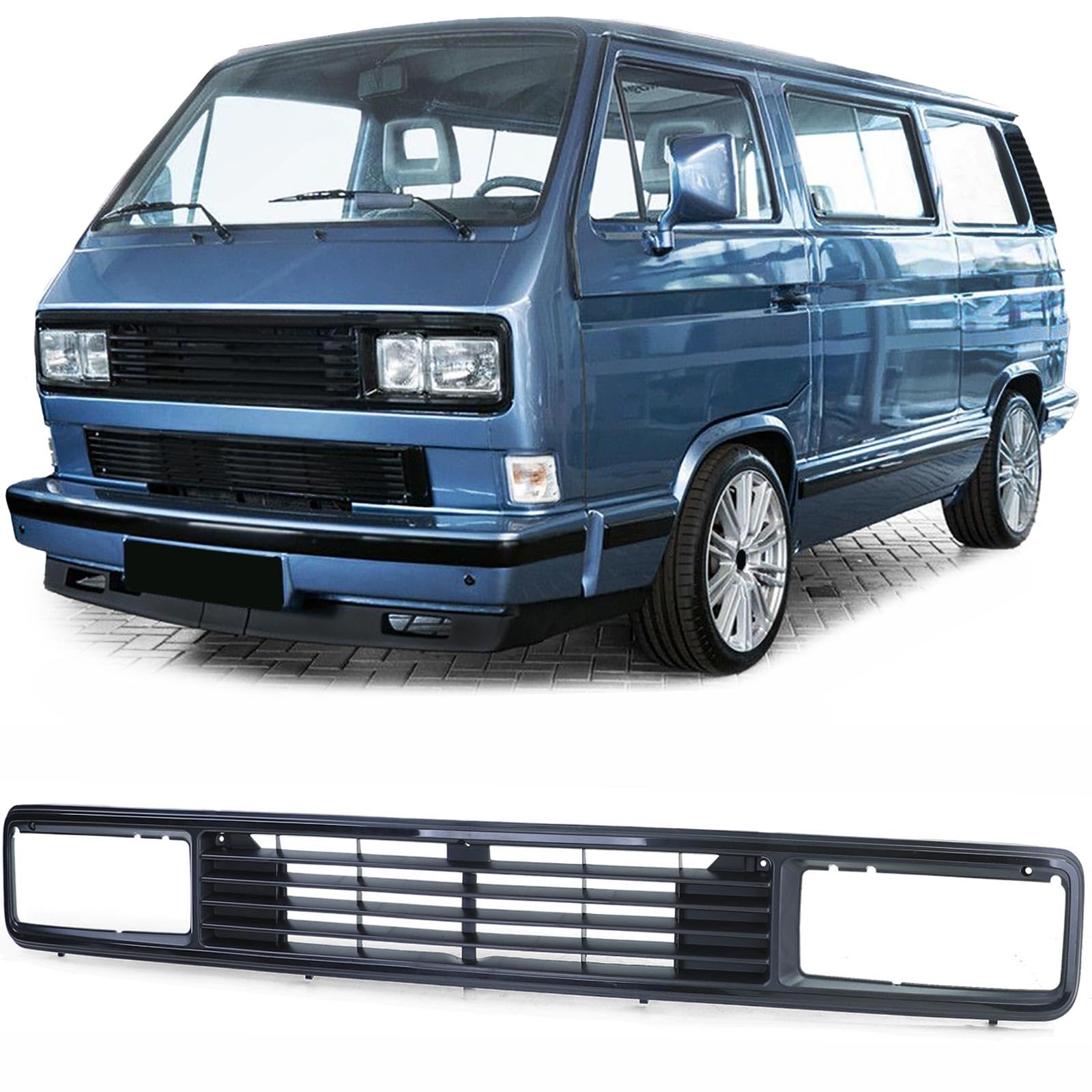 Emblem Zeichen Logo Kühlergrill SCHWARZ VW Bus T3 Golf Cabrio Caddy