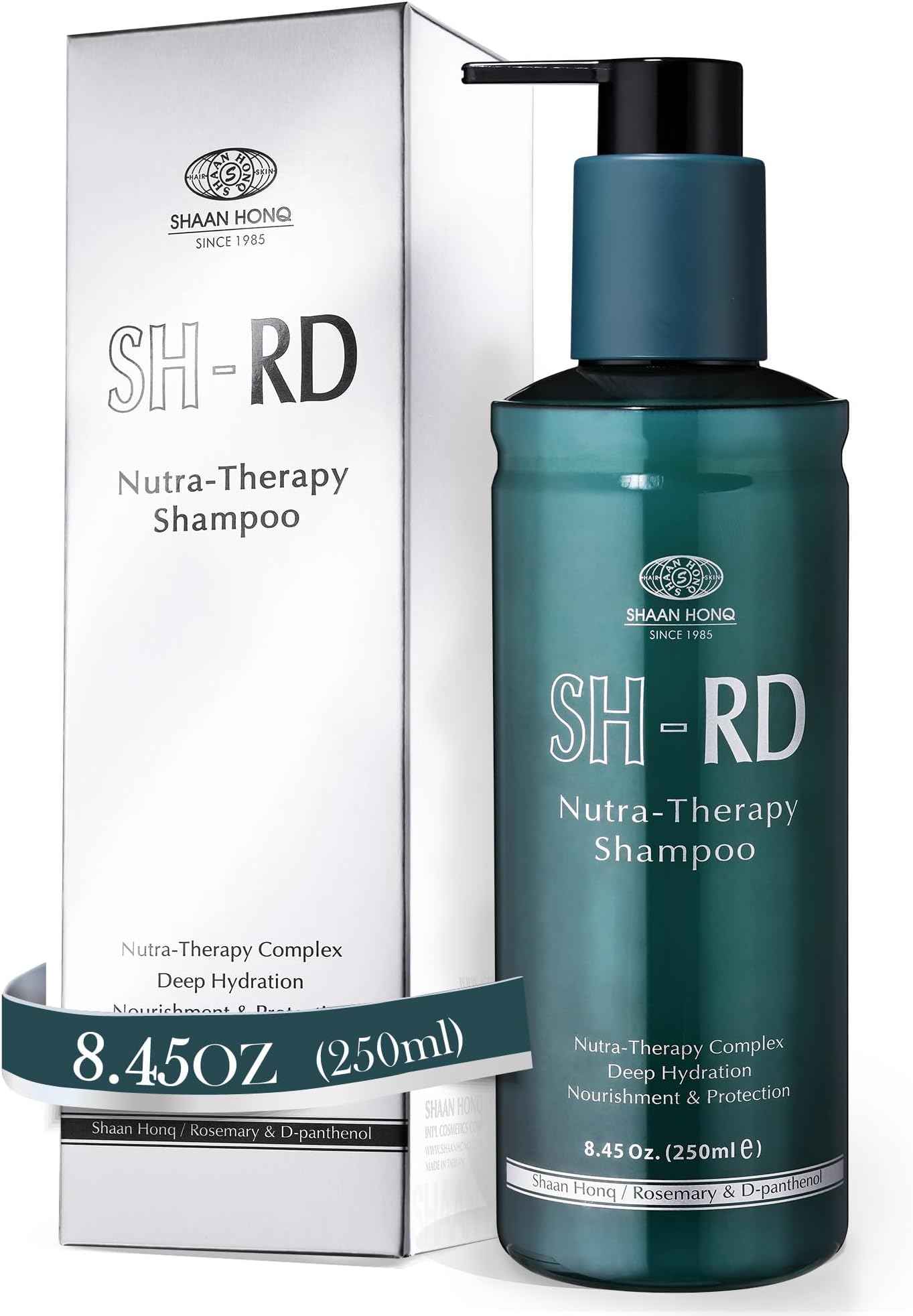 SH-RD Nutra-Therapy Shampoo for Dry Damaged Hair | Protein Shampoo Reduces Split Ends | Moisturizes Frizzy Hair | Suitable for Color-Treated, Bleached Hair - 8.45oz/250ml