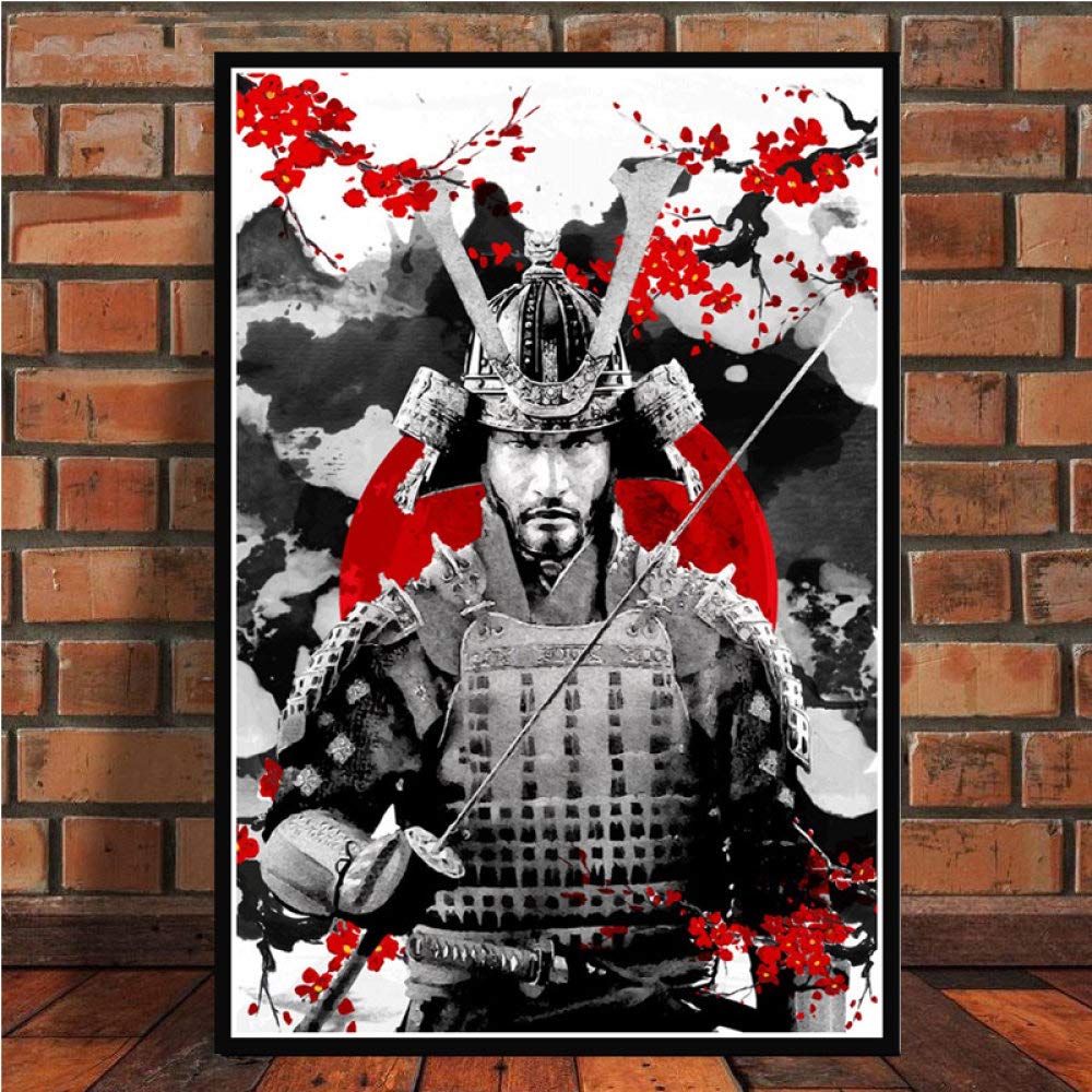 Affiches Bushido Samurai décoration murale salon pour ambiance japonaise vintage