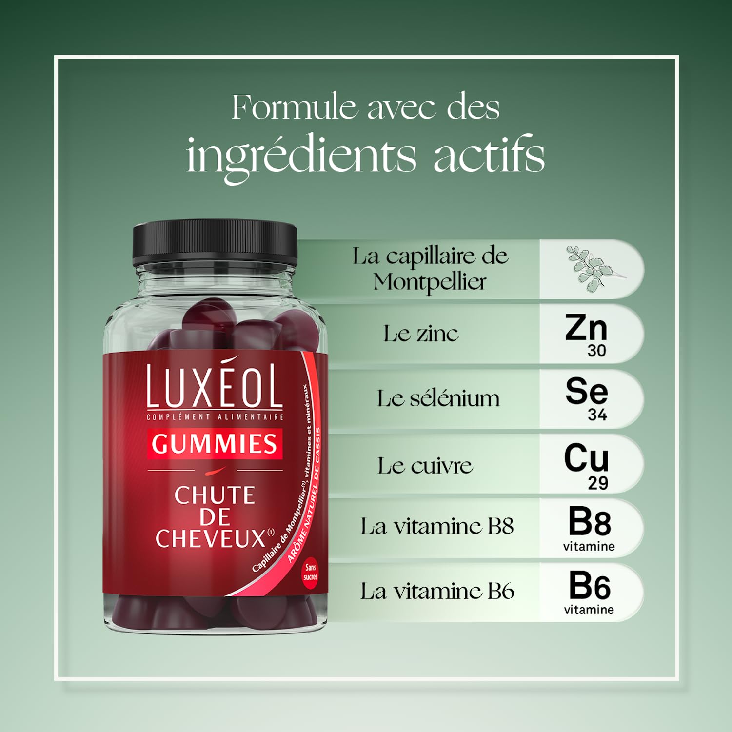 LUXEOL -44%(1) De Chute De Cheveux - Complément Alimentaire Chute De Cheveux Réactionnelle (3 Mois, 90 Gélules) + Shampooing & Après-Shampooing Antichute 200ml - Fabriqués En Europe