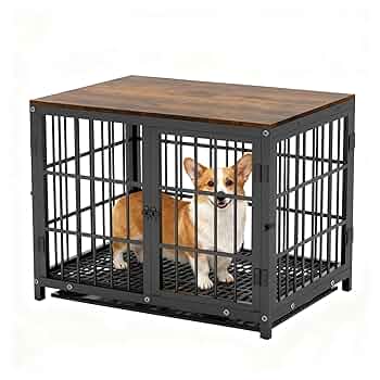 PRO-Cage 中型犬用ケージ Amazon | BingoPaw 犬用ケージ 屋根付き 小型犬 中型犬 大型 黒